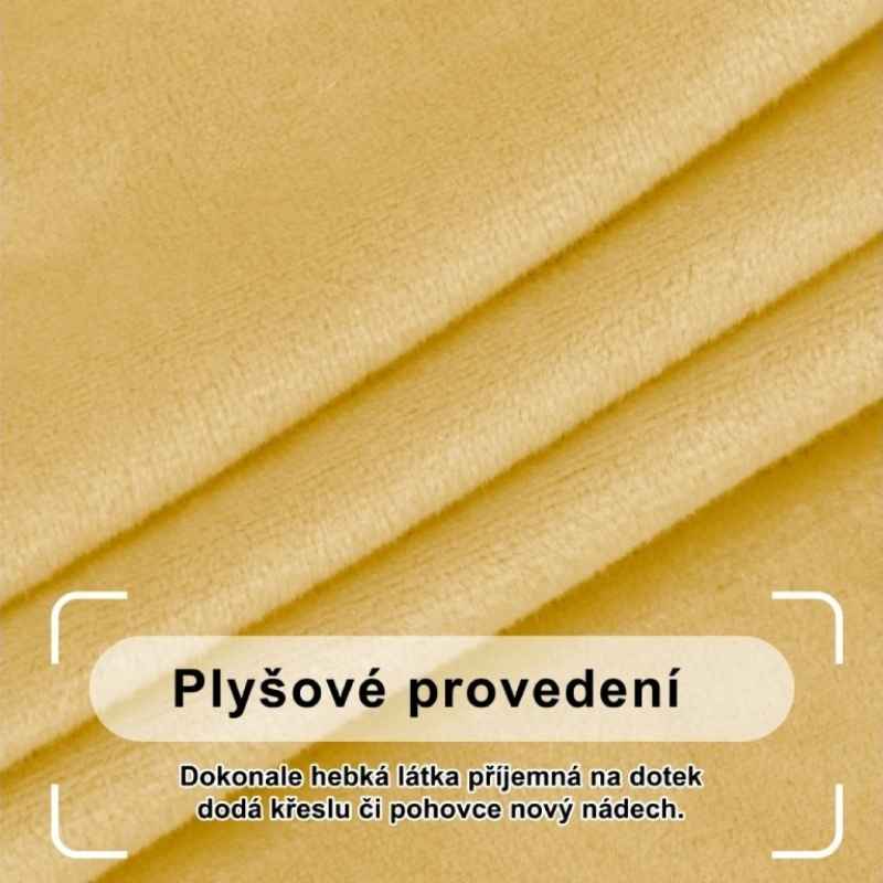 potah na pohovku plyšový